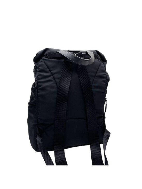 Prada Nylon Saffiano Leather Backpack Black main image 10